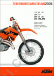 KTM 125/200 SX, MXC, EXC 2005 repair manual for KTM 125/200 SX, MXC, EXC 2005