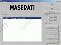 Maserati Spyder MY01 spare parts catalogue