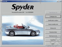 Maserati Spyder MY01 spare parts catalogue