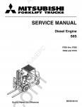 Mitsubishi Engine S6S Service manual for MMC diesel engine S6S