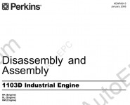 Perkins Engine 1103D Workshop Manual, Schematic and Operation and Maintenance Manual Perkins 1103D Industrial Engine