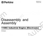 Perkins Engine 1106C Workshop Manual, Disassemly and Assembly, Schematics, Testing and Ajustment, Troubleshoting, Operation and Maintenance Manual Perkins 1106C Industrial Engine