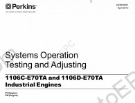 Perkins Engine 1106C Workshop Manual, Disassemly and Assembly, Schematics, Testing and Ajustment, Troubleshoting, Operation and Maintenance Manual Perkins 1106C Industrial Engine