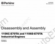 Perkins Engine 1106C Workshop Manual, Disassemly and Assembly, Schematics, Testing and Ajustment, Troubleshoting, Operation and Maintenance Manual Perkins 1106C Industrial Engine