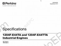 Perkins Engine 1204F Workshop service manual for Perkins diesel engine 1204F