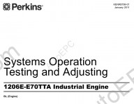 Perkins Engine 1206E Workshop service manual for Perkins diesel engine 1206E