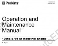 Perkins Engine 1206E Workshop service manual for Perkins diesel engine 1206E