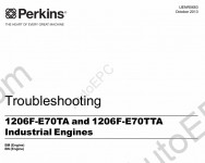 Perkins Engine 1206F Workshop service manual for Perkins diesel engine 1206F