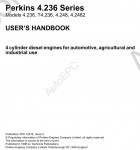 Perkins Engine 4.236 Perkins Service Manual 4.236, 4.248, 4.212, T4.38