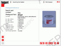 Fleetguard filters spare parts catalog