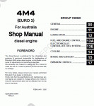 FUSO Engine 4M50T4 (JP05) service manual for FUSO 4M50T4