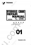 Tadano Truck Crane TL-200E-31 Tadano Truck Crane TL-200E-31 service manual