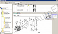 Terex Mobile Excavators TW70, TW85, TW110 electronic spare parts identification catalogs