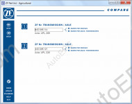 ZF Agricultural 2012 spare parts catalog identification for agricultural.