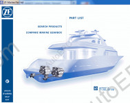 ZF Marine Gearbox 2015 spare parts catalog identification for marine gearboxes.
