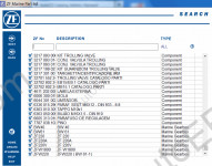 ZF Marine Gearbox 2015 spare parts catalog identification for marine gearboxes.