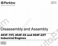 Perkins Engine 403F, 404F Perkins Service Manual 403F, 404F