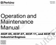 Perkins Engine 403F, 404F Perkins Service Manual 403F, 404F