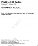 Perkins Engine 700 Series workshop manual for Perkins Engine 700