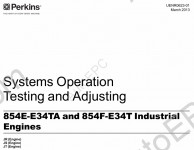 Perkins Engine 854E, 854F Service manual for Perkins diesel engine 854E, 854F