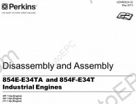 Perkins Engine 854E, 854F Service manual for Perkins diesel engine 854E, 854F