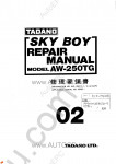 Tadano Aerial Platform AW-250TG-1 - Service Manual Tadano Aerial Platform AW-250TG-1 - Service Manual
