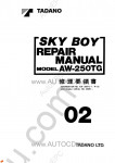 Tadano Aerial Platform AW-250TG-1 - Service Manual Tadano Aerial Platform AW-250TG-1 - Service Manual