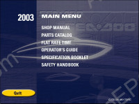 Bombardier Sea-Doo Sports 2003 Sea-Doo Sports, parts, repair, accessories..