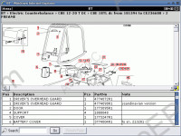 BT ForkLifts PartsArena, full original spare parts catalog in WIS shell for all BT Forklifts and etc.