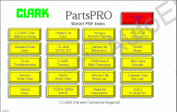 Clark ForkLift 2017 (PartsPro) The electronic spare parts catalogue for Clark forklifts. Workshop service repair manuals and wiring diagrams.