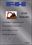 Fiat Hitachi Crawler Excavators service manuals Fiat Hitachi EX 135, EX 165, EX 215, EX 255, EX 285, EX 355/355BEH, EX 455, circuit diagrams Fiat Hitachi, Fiat Hitachi operators manuals.
