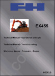 Fiat Hitachi Crawler Excavators service manuals Fiat Hitachi EX 135, EX 165, EX 215, EX 255, EX 285, EX 355/355BEH, EX 455, circuit diagrams Fiat Hitachi, Fiat Hitachi operators manuals.