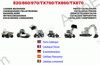 Fermec Terex 820/860/970/TX760/TX860/TX870 spare parts catalogs for Terex loaders backhoes, series 820, 860, 970, TX760, TX860, TX870, PDF.