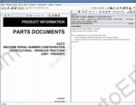 AGCO 2017 Epsilon, original spare parts catalog for AGCO technics and repair manuals.