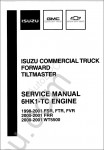 Isuzu NPR Diesel and F Series 1996-1999 Workshop manual ISUZU F Series, diagnostics, bodywork and other repair information for ISUZU F series 1996-1999 MY