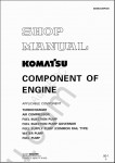 Komatsu Components of Komatsu Engine Components of Komatsu Engine - Turbocharger, Air Compressor, Fuel Injector Pump, Fuel Injector Pump Governor, Fuel Supply Pump, Water Pump, Fuel Pump.