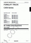 Komatsu ForkLift Truck CX-50 shop manual for KOMATSU FORKLIFT TRUCKS CX-50