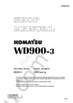 Komatsu Wheel Dozer WD900-3 Shop Manual for Komatsu Wheel Dozer WD900-3, PDF