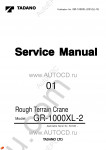 Tadano Rough Terrain Crane GR-1000XL-2 - Service Manual workshop service manuals for Tadano Rough Terrain Crane GR-1000XL-2