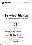 Tadano Rough Terrain Crane GR-500EX-2 workshop service manuals for Tadano Rough Terrain Crane GR-500EX-2