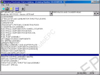 Mercury 2011 Midas, original spare parts catalog for boats and engines, service bulletin.