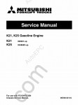 Mitsubishi Engine K21, K25 Service manual for gasoline engine K21, K25
