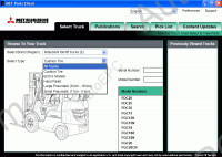 Mitsubishi ForkLift Trucks MCFE 2023 electronic spare part catalogue identification for Mitsubishi Fork Lift.