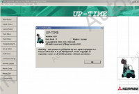 Mitsubishi Forklifts Up-Time 4.04 This application is a service tool for each type of controllers installed in forklifts. It monitors I/O values and failures, and sets various parameters.