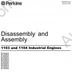 Perkins Engine 1103, 1104 Systems Operation Testing and Adjusting, Operation and Maintenance Manual Perkins 1103C, 1104C Industrial Engine