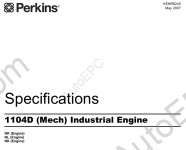 Perkins Engine 1104D Workshop Manual, Schematic and Operation and Maintenance Manual Perkins 1104D Industrial Engine