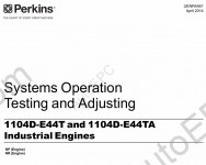 Perkins Engine 1104D Workshop Manual, Schematic and Operation and Maintenance Manual Perkins 1104D Industrial Engine