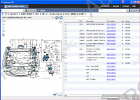 Toyota USA TMCUS 2015 catalogue of spare parts for all Toyota models of the American market, price in program Toyota EPC.