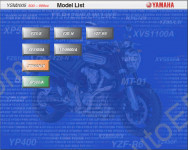 Yamaha Repair Manuals 2005 Moto motorcycles repair manuals - FZ6-S, FZ6-N, YZF-R6, XVS650A, TDM900/A, XT660R/X, XP500/A. YBR125ED, XG250, DT125RE/X, NXC125, VP300, YP400, PW50, PW80, TT-R90/E, TT-R125/E/LW/LWE, YZ85/LW, YZ125, YZ250, YZ250F, YZ450F, WR250F, WR450F. FZS1000, YZF-F1, BT11