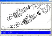 ZF Elcat 3.8, The catalogue of spare parts on boxes of transfers and bridges of firm ZF (a box, bridges, distributing boxes).